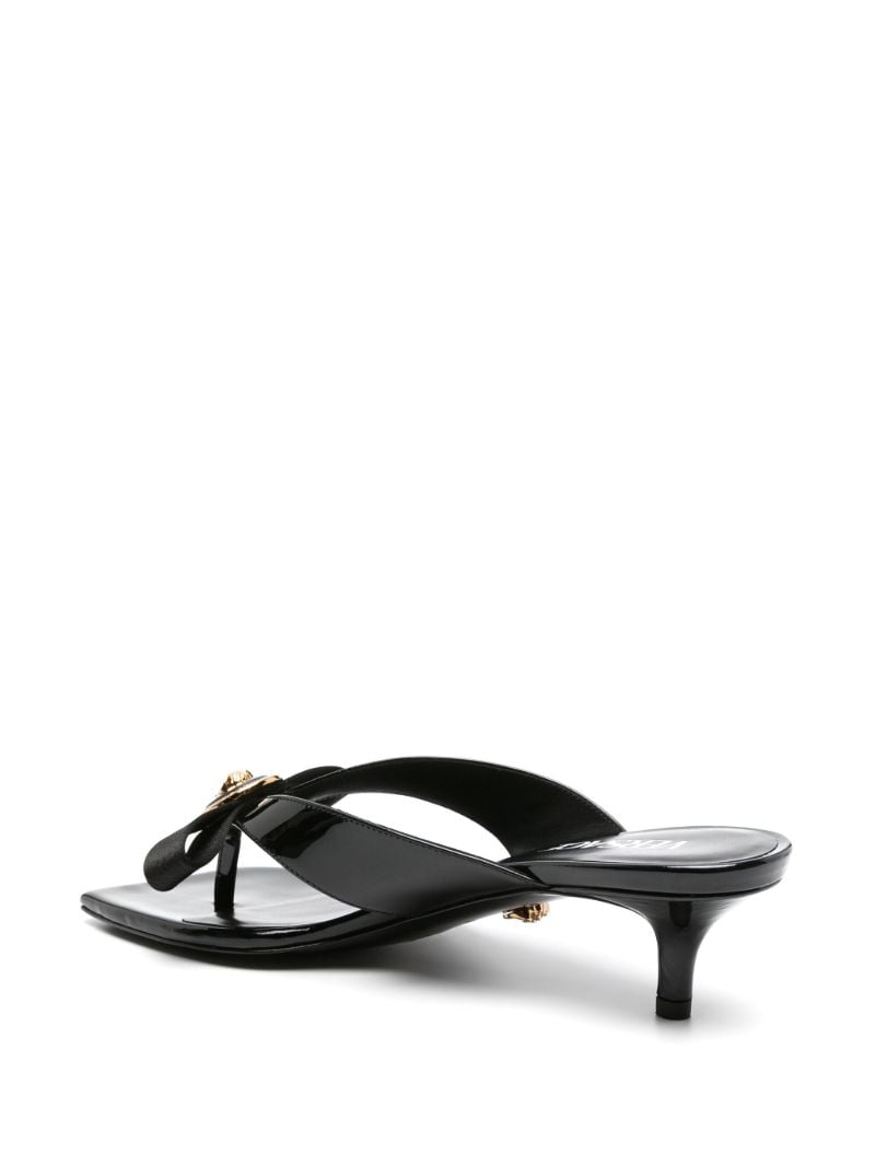 Black Gianni Ribbon 45 Sandals