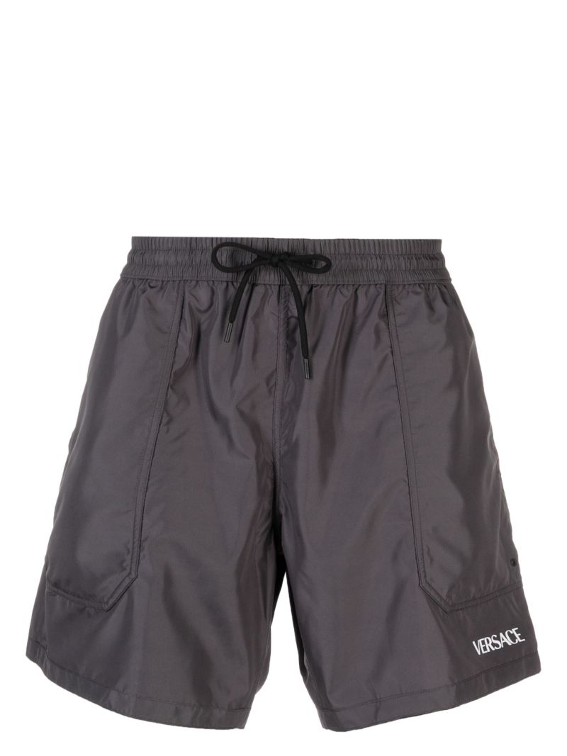 Grey Barocco Reversible Swim Shorts