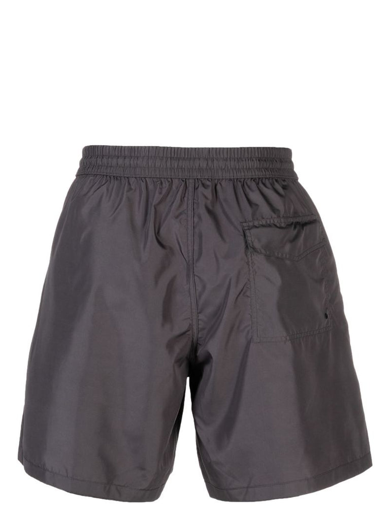 Grey Barocco Reversible Swim Shorts
