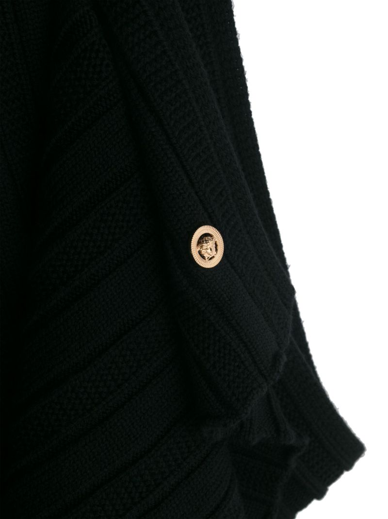 Black Medusa Virgin Wool Scarf