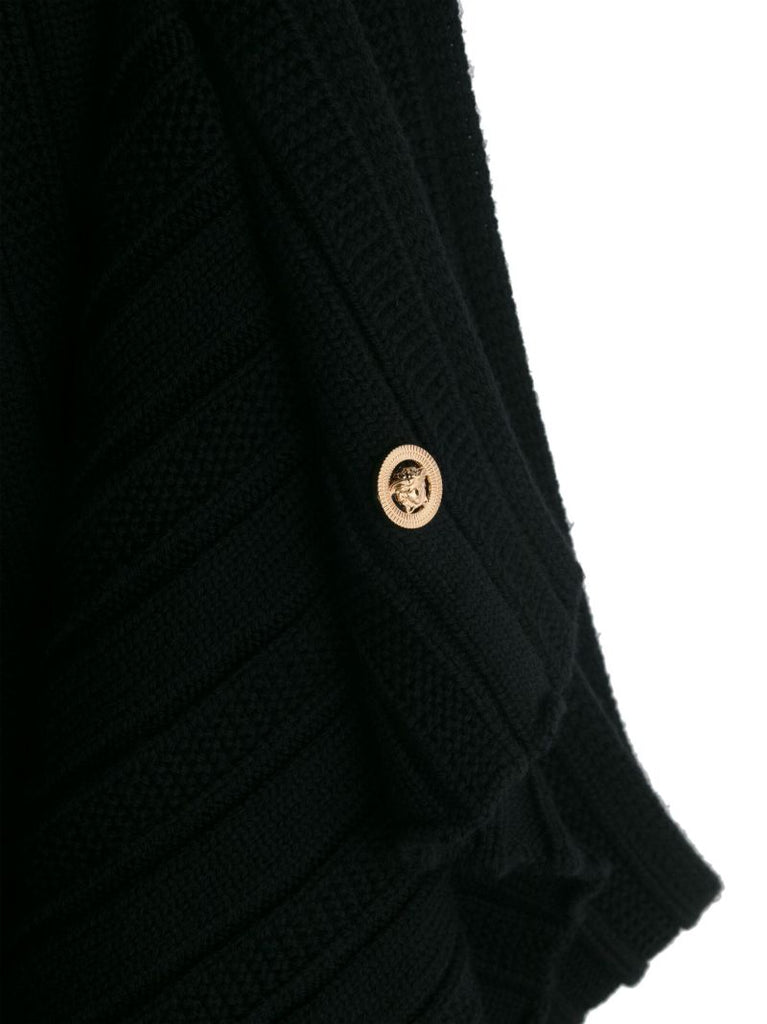 Black Medusa Virgin Wool Scarf