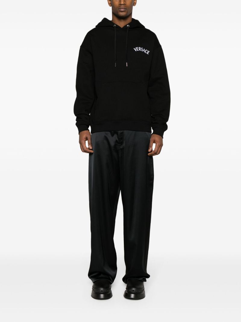 Black Versace Milano Stamp Hoodie