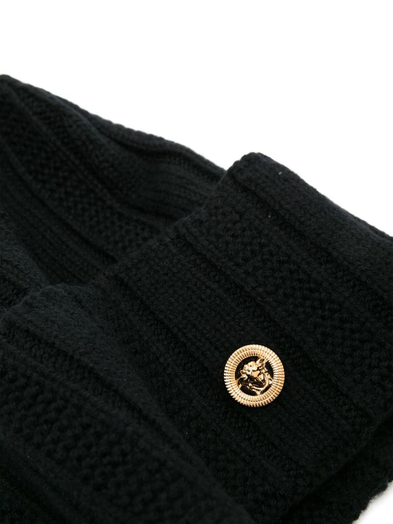 Black Medusa Virgin Wool Beanie