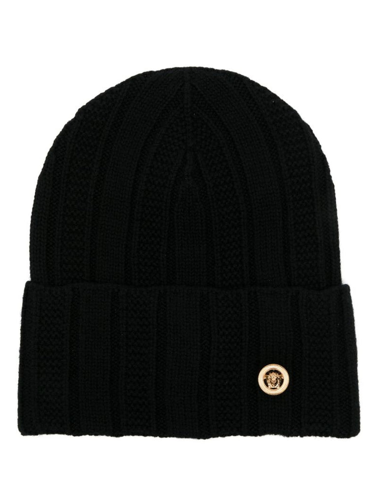 Black Medusa Virgin Wool Beanie