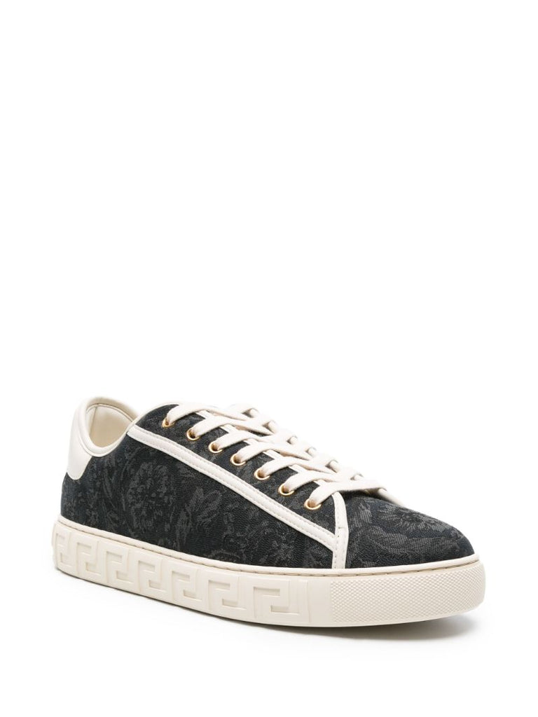 Black Barocco Greca Sneakers