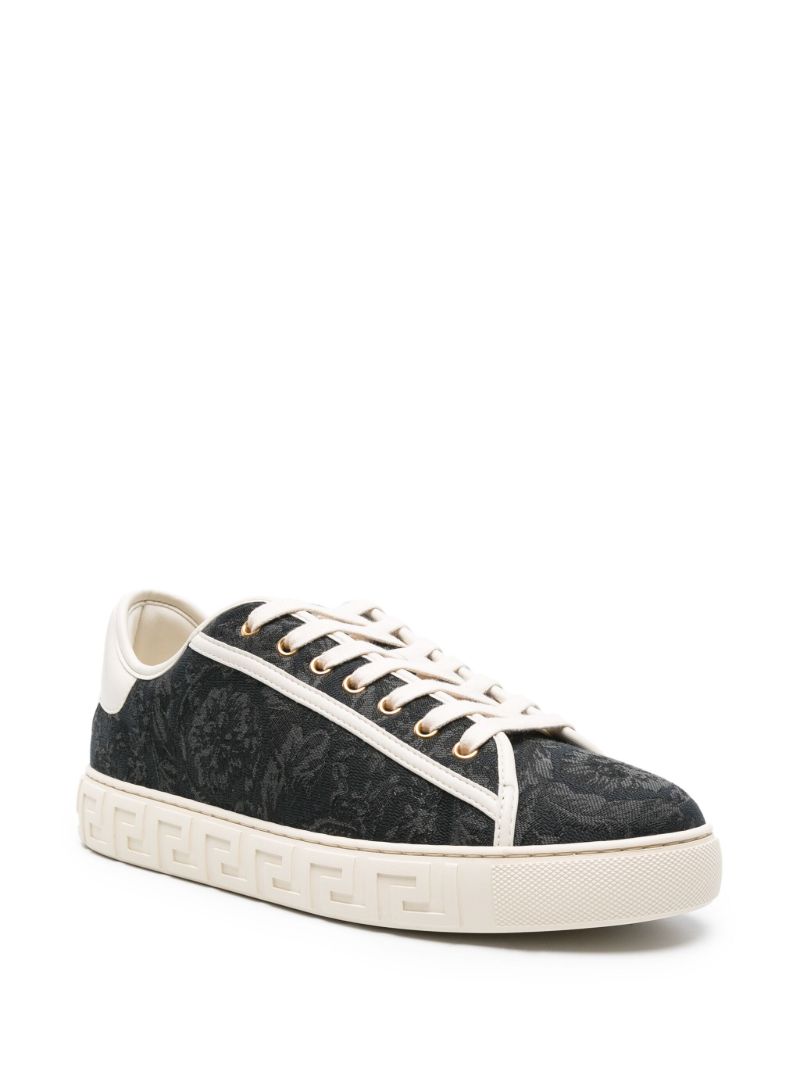 Black Barocco Greca Sneakers