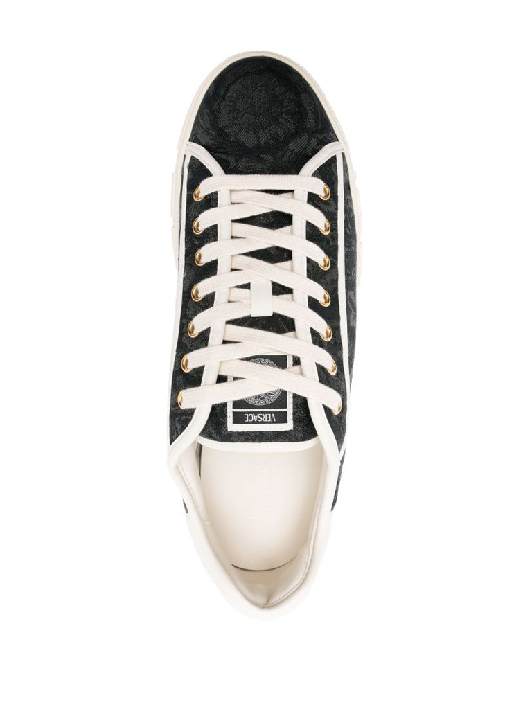 Black Barocco Greca Sneakers