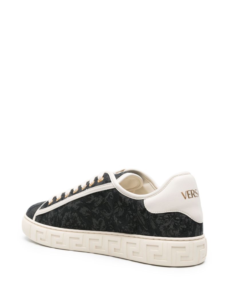 Black Barocco Greca Sneakers
