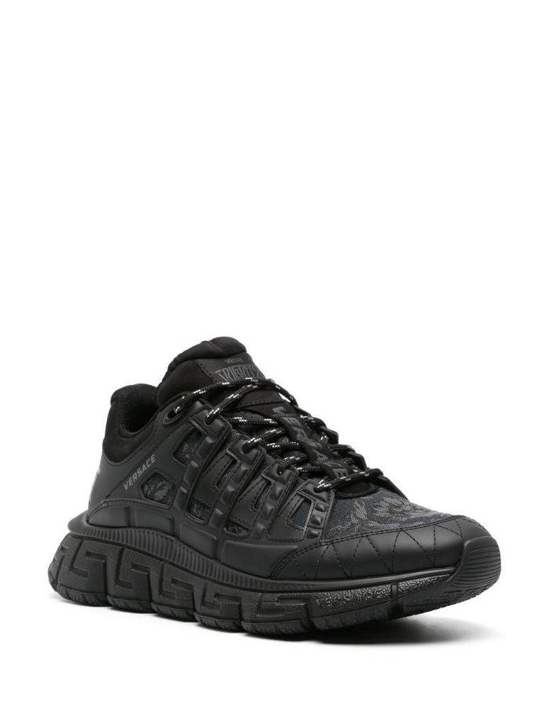Black Trigreca Barocco-jacquard Sneakers