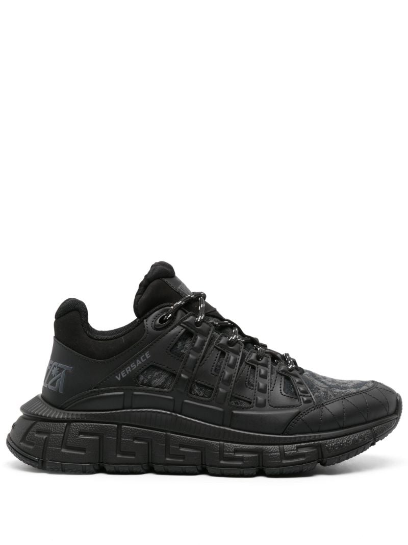 Black Trigreca Barocco-jacquard Sneakers