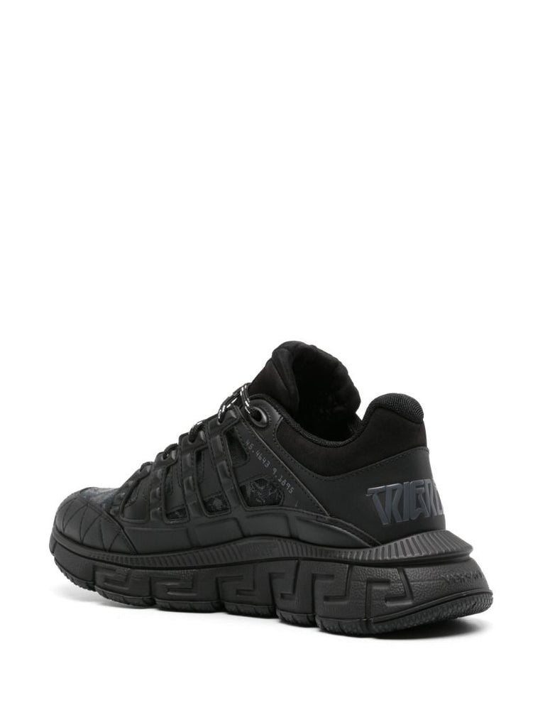 Black Trigreca Barocco-jacquard Sneakers
