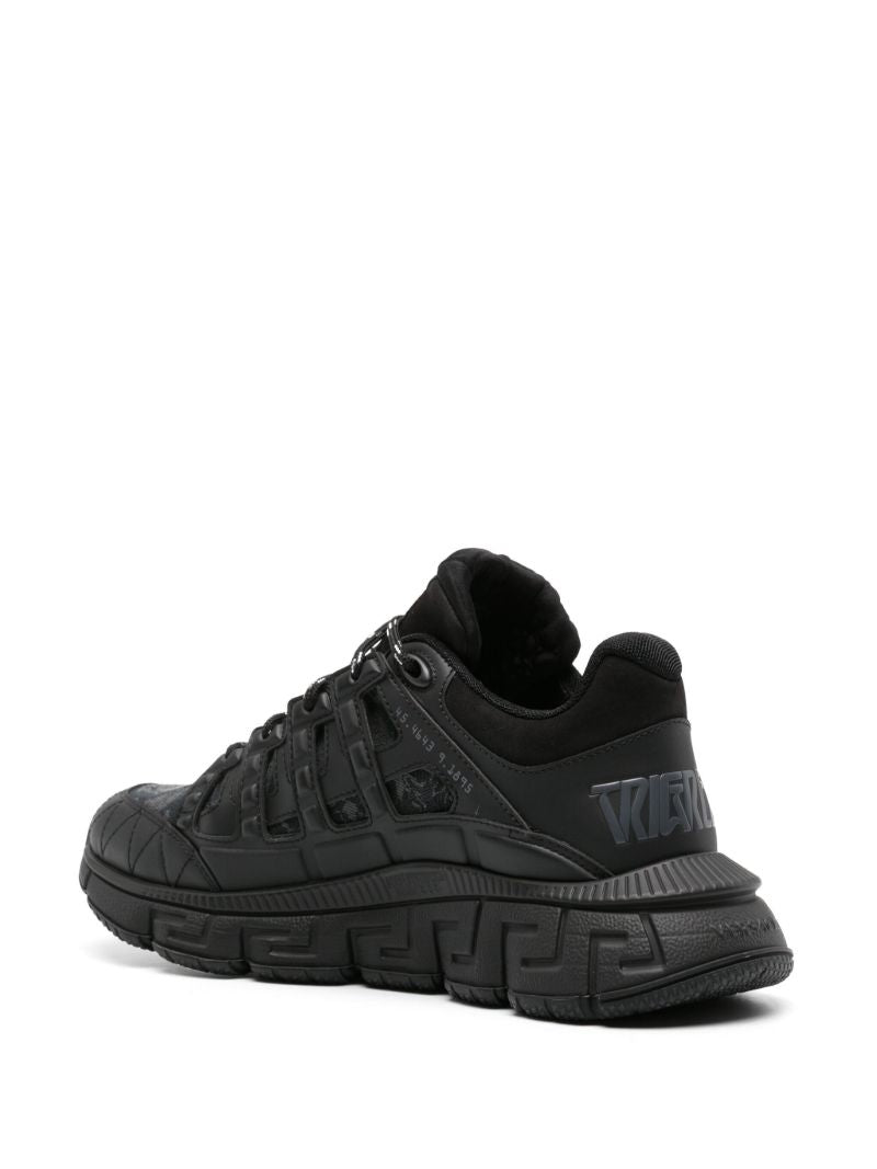Black Trigreca Barocco-jacquard Sneakers
