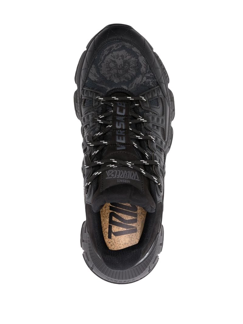 Black Trigreca Barocco-jacquard Sneakers