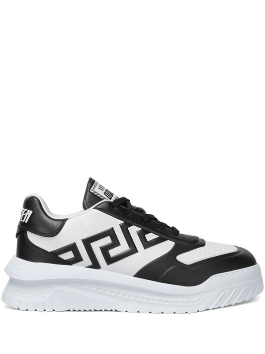 Black Greca Odissea Leather Sneakers
