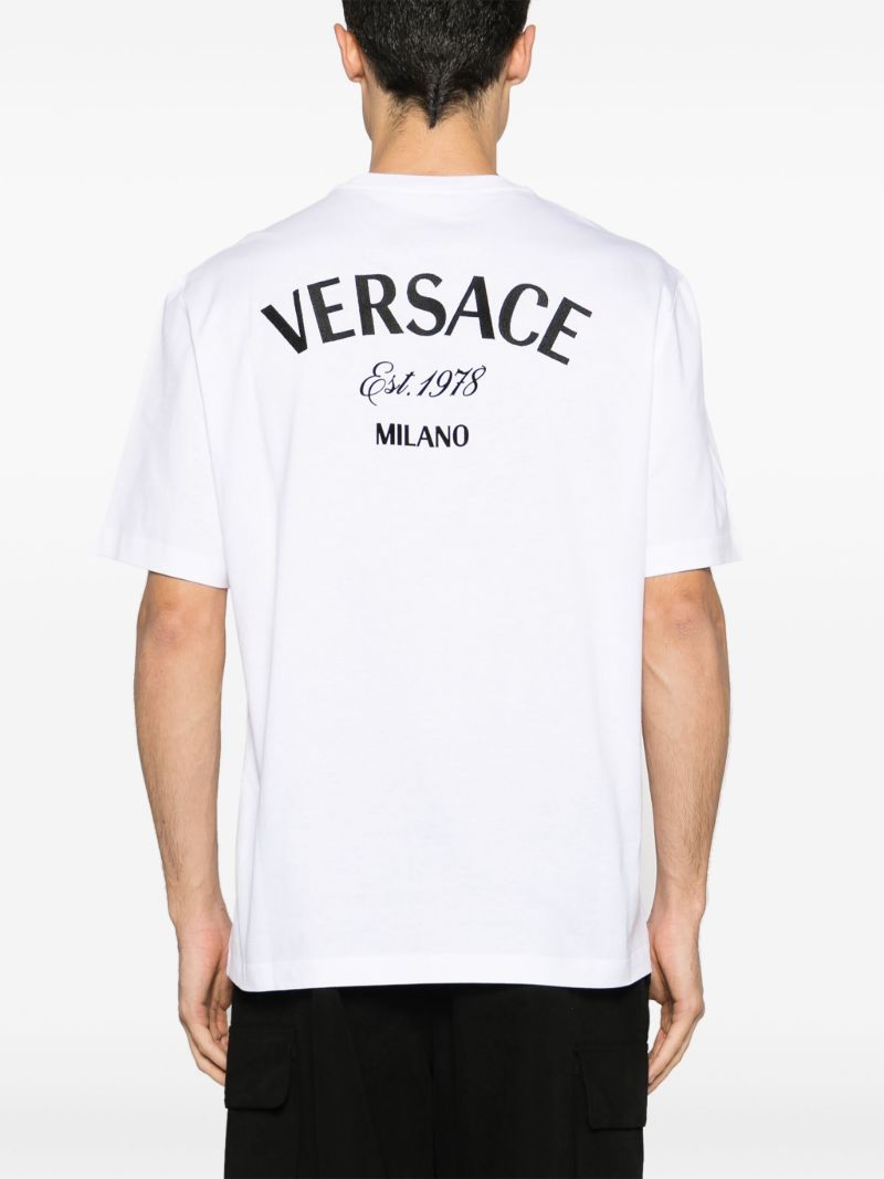 White Versace Milano Stamp T-shirt