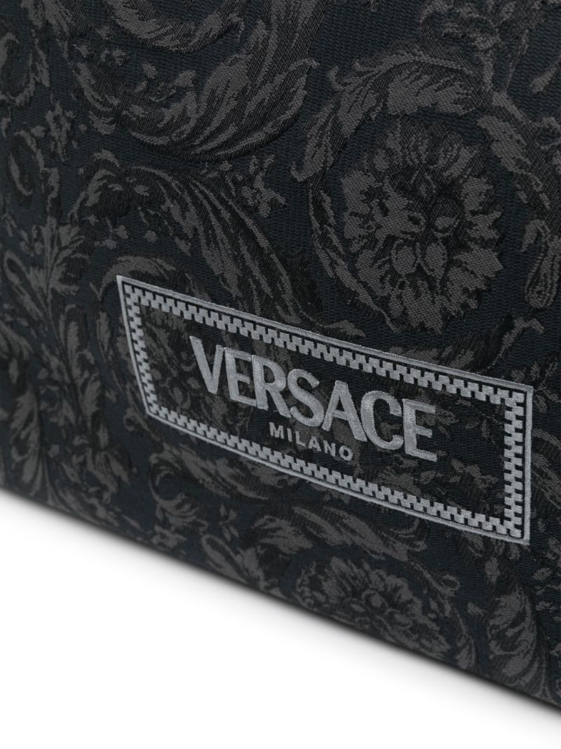 Black Barocco Athena Large Tote Bag