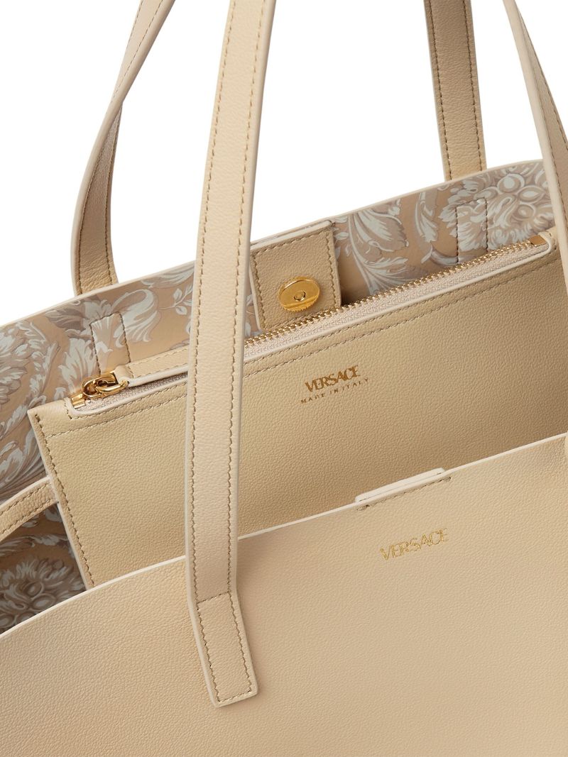 Neutral Virtus Leather Tote Bag