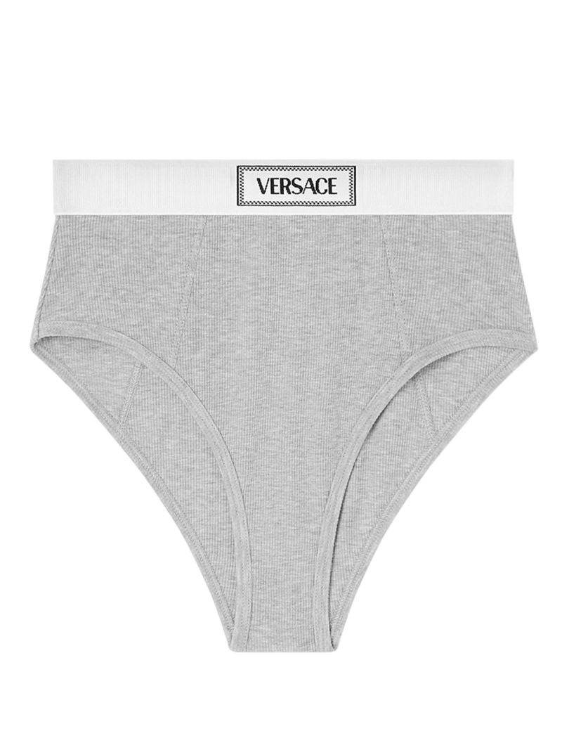 Grey 90s Vintage Logo Ribbed Briefs