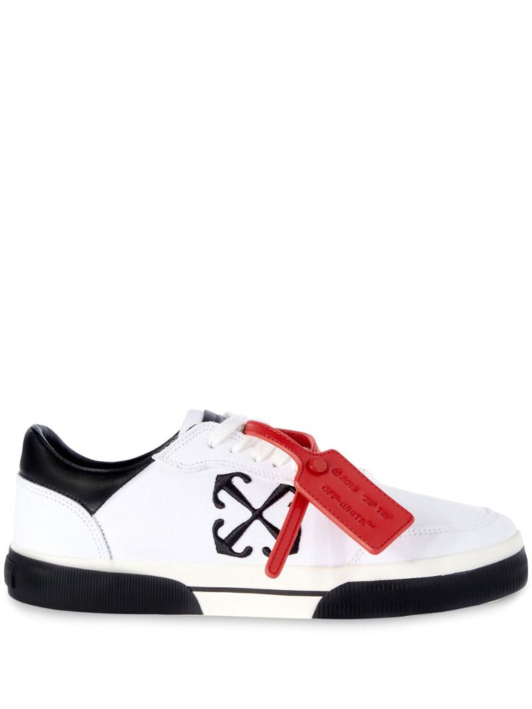 White Low Vulcanized Canvas Sneakers
