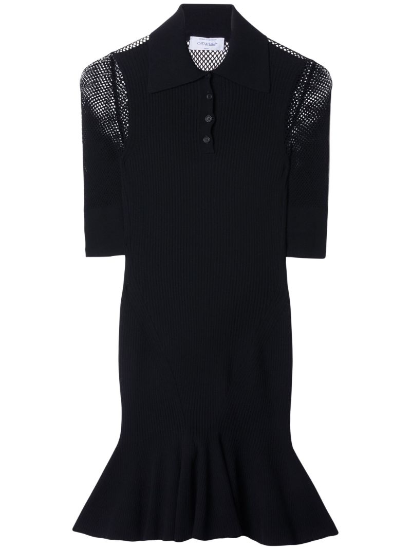 Black Arrows Fishnet Minidress