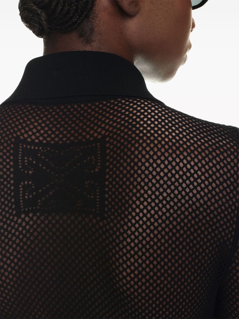 Black Arrows Fishnet Minidress