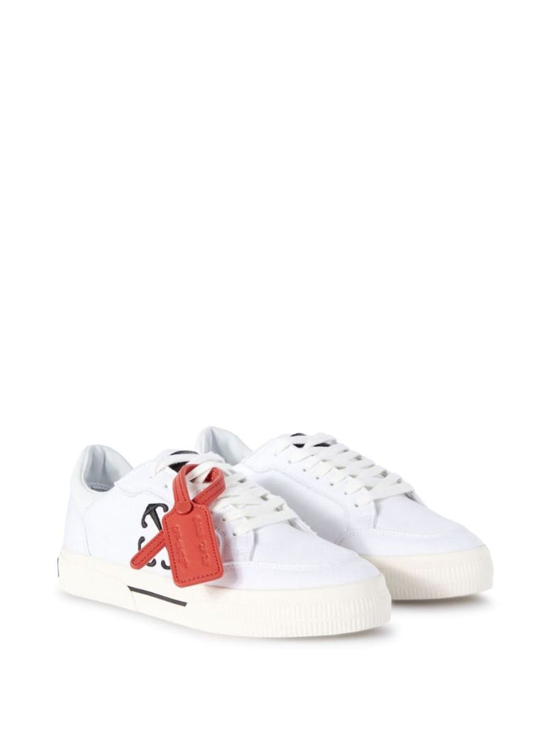White New Low Vulcanized Canvas Sneakers