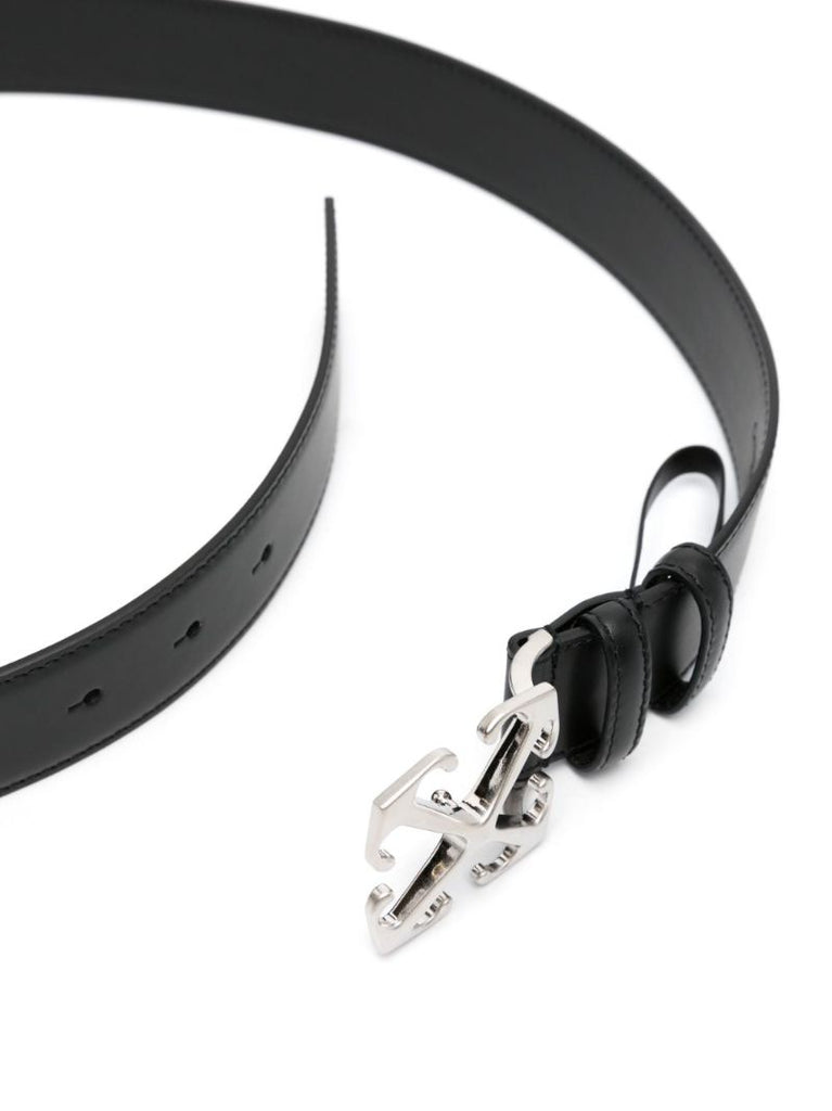 Black Arrow Leather Belt