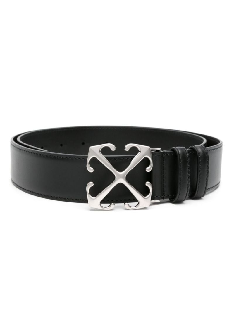 Black Arrow Leather Belt