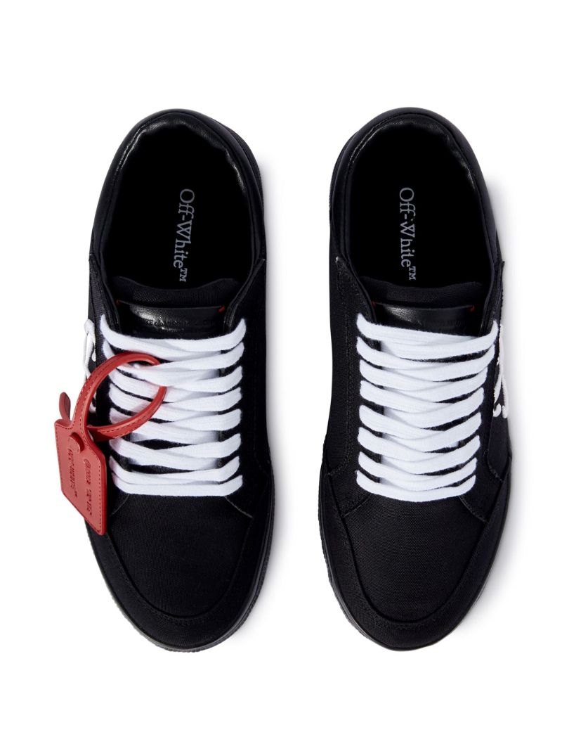 Black Vulcanized Canvas Sneakers