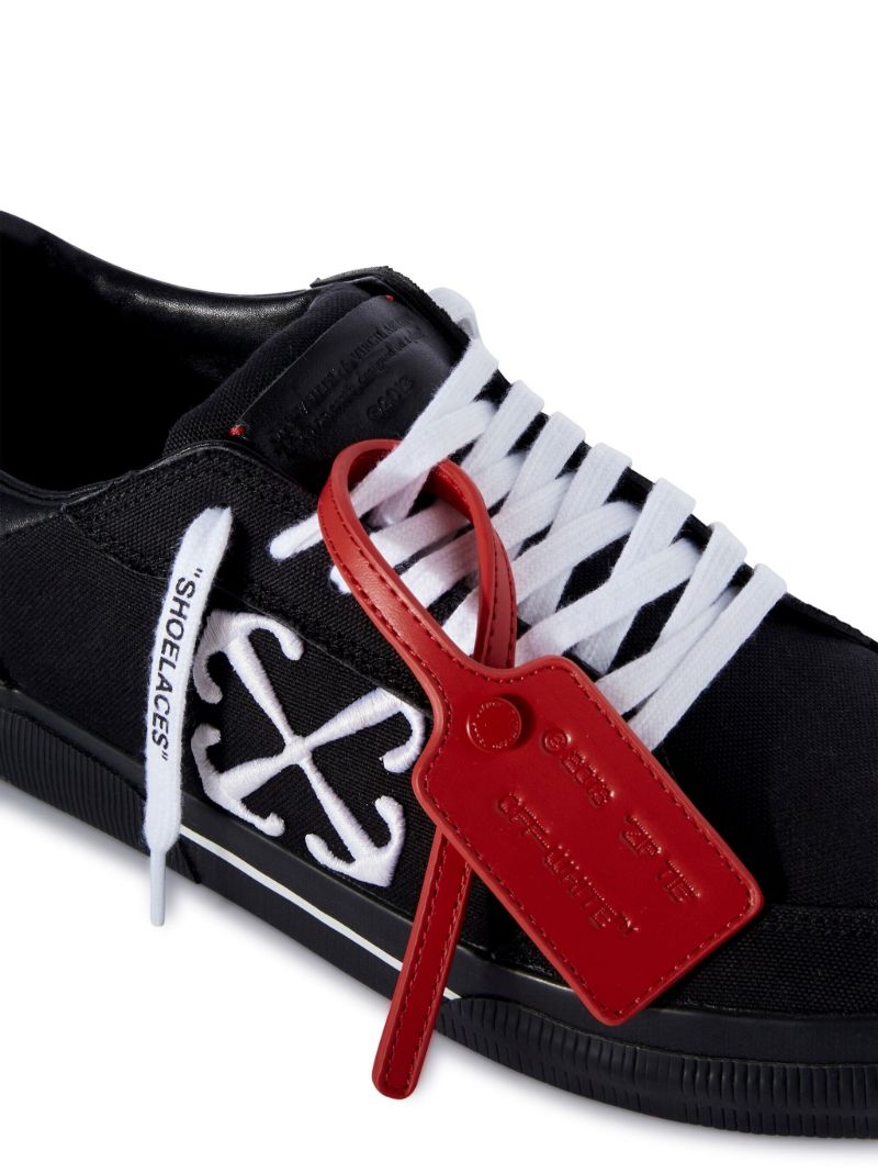 Black Vulcanized Canvas Sneakers