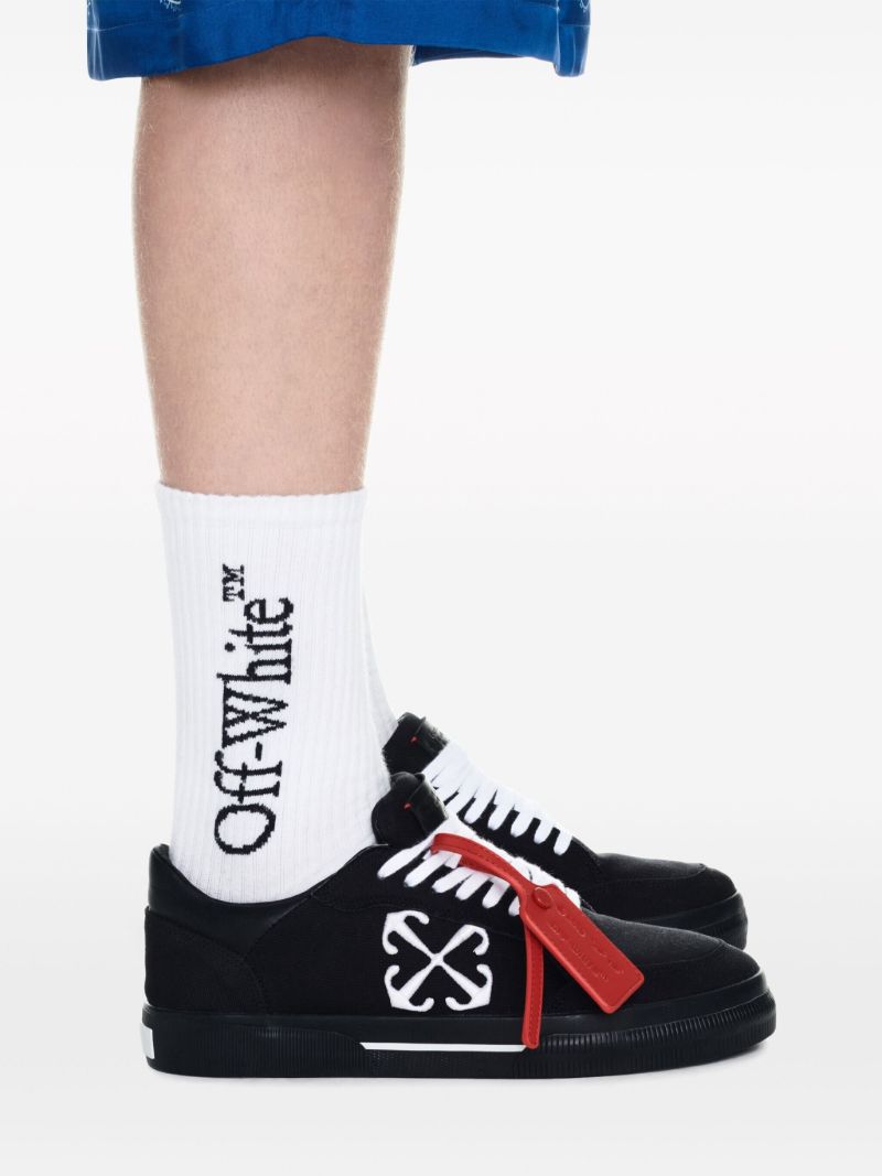 Black Vulcanized Canvas Sneakers