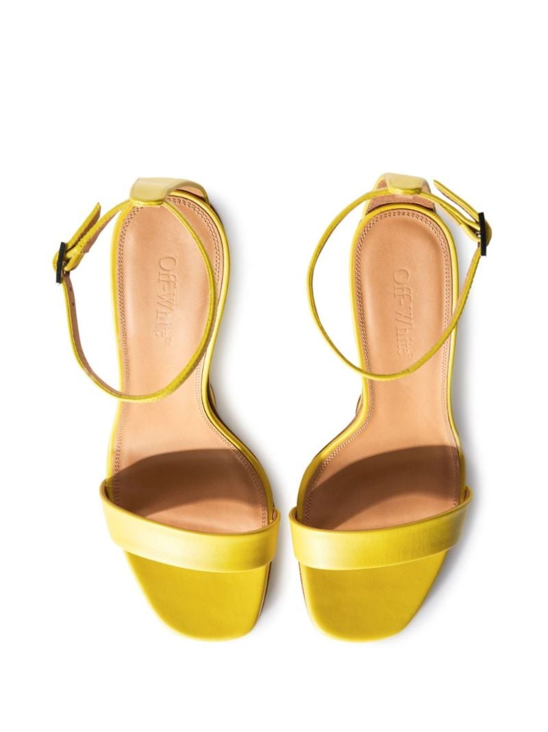 Yellow Jug Wedge-heel Leather Sandals
