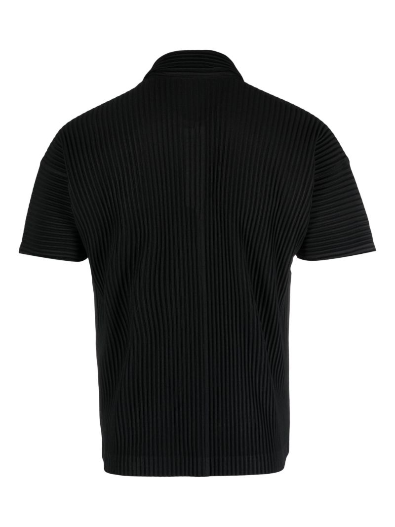 Black Basics PlissÃ_x0083_Â© Polo Shirt