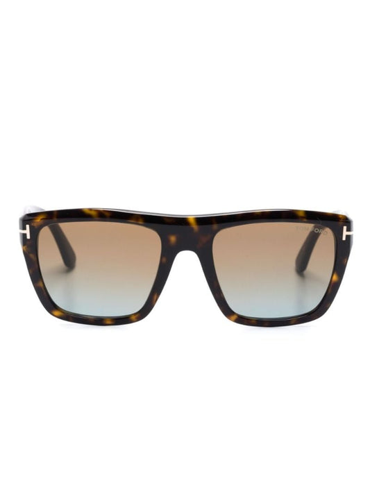 Brown Alberto Square-frame Sunglasses