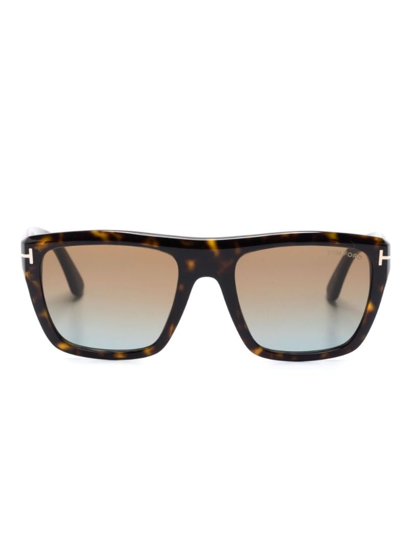 Brown Alberto Square-frame Sunglasses