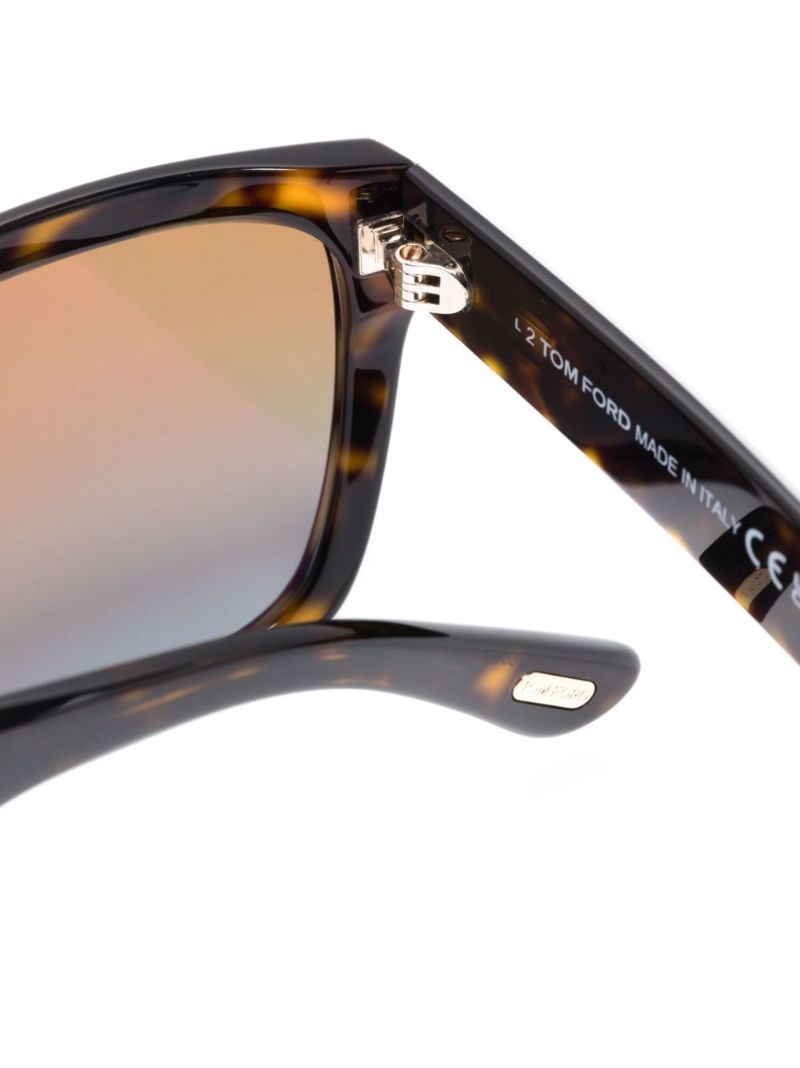 Brown Alberto Square-frame Sunglasses