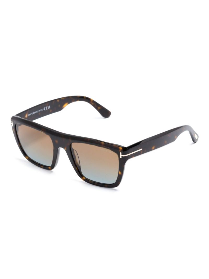 Brown Alberto Square-frame Sunglasses