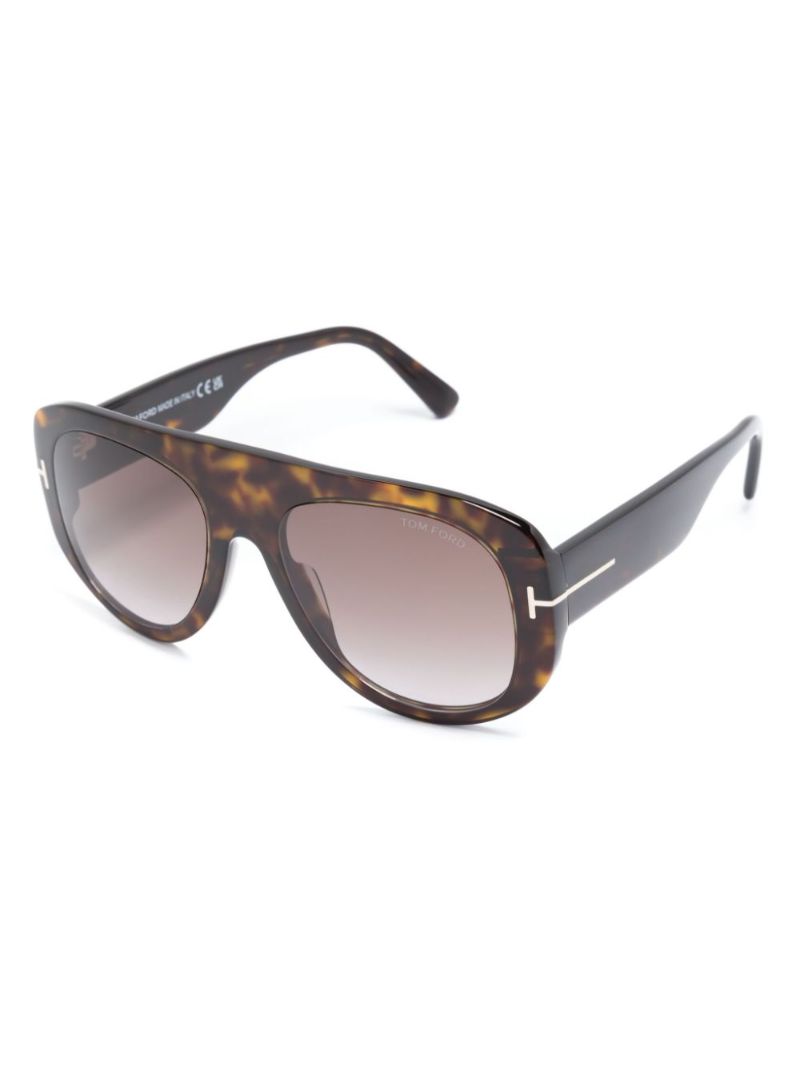 Brown Cecil Pilot Frame Sunglasses
