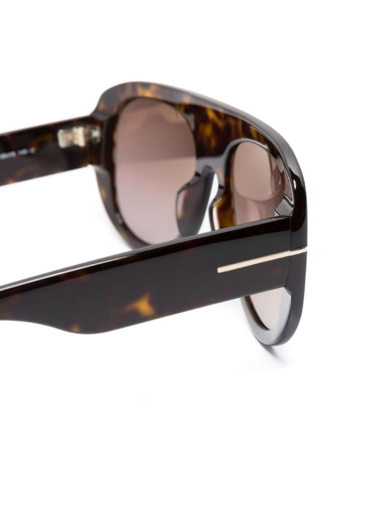 Brown Cecil Pilot Frame Sunglasses