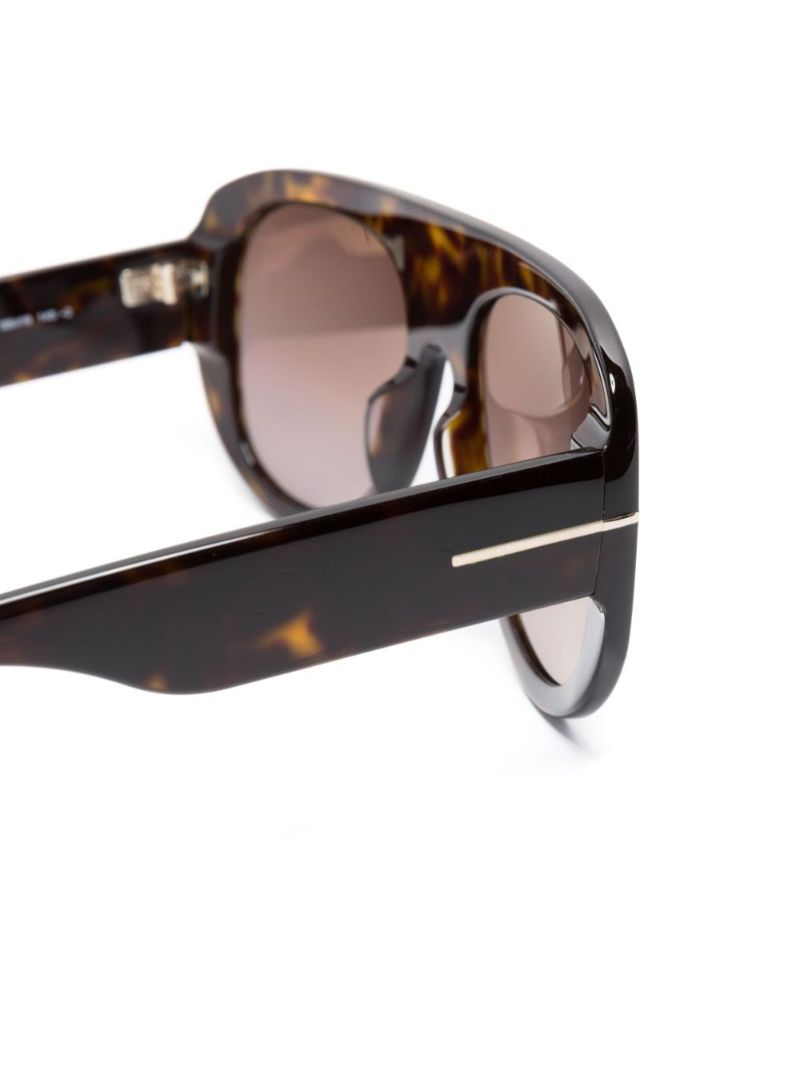 Brown Cecil Pilot Frame Sunglasses