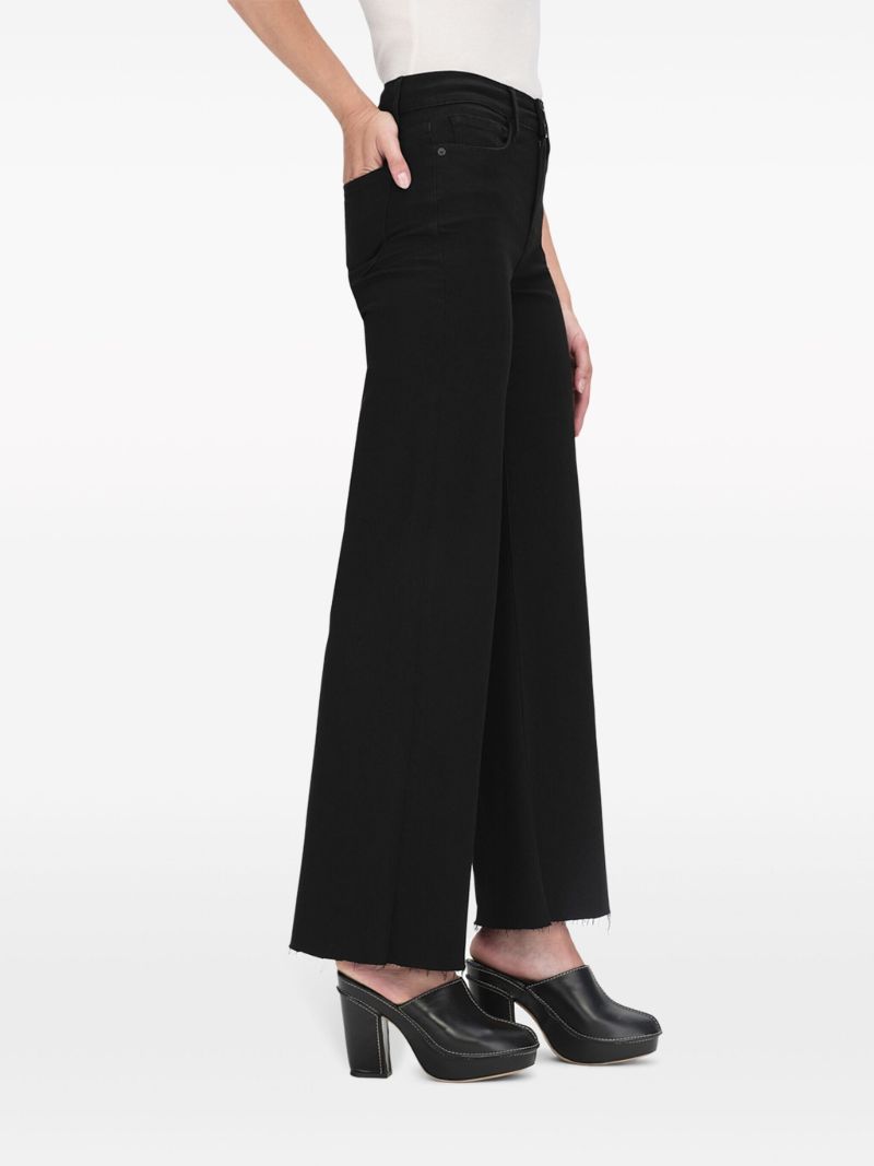 Black Le Palazzo Wide-leg Jeans