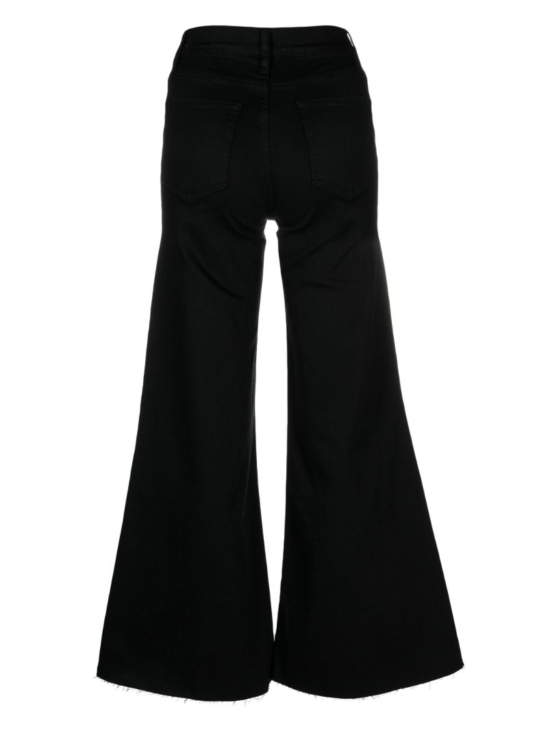 Black Le Palazzo Wide-leg Jeans