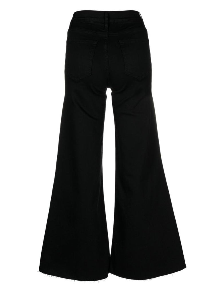 Black Le Palazzo Wide-leg Jeans