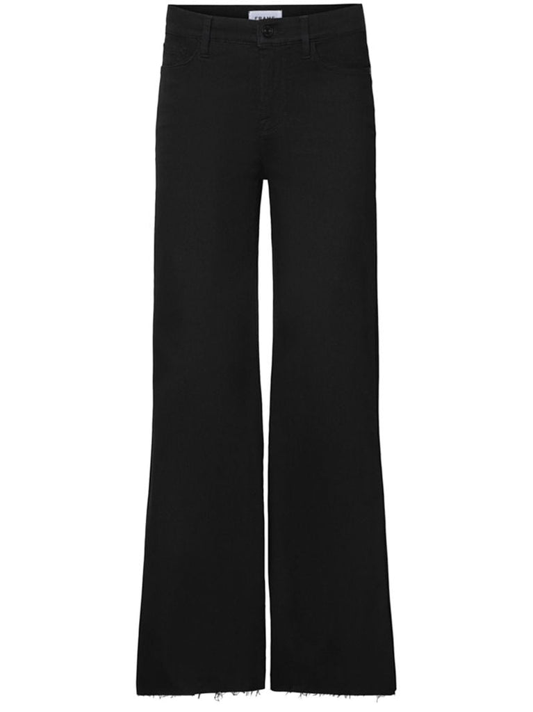 Black Le Palazzo Wide-leg Jeans