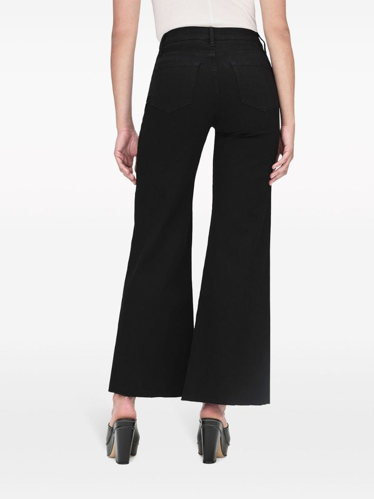 Black Le Palazzo Wide-leg Jeans