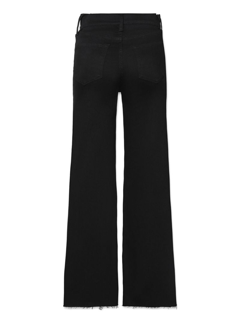 Black Le Palazzo Wide-leg Jeans