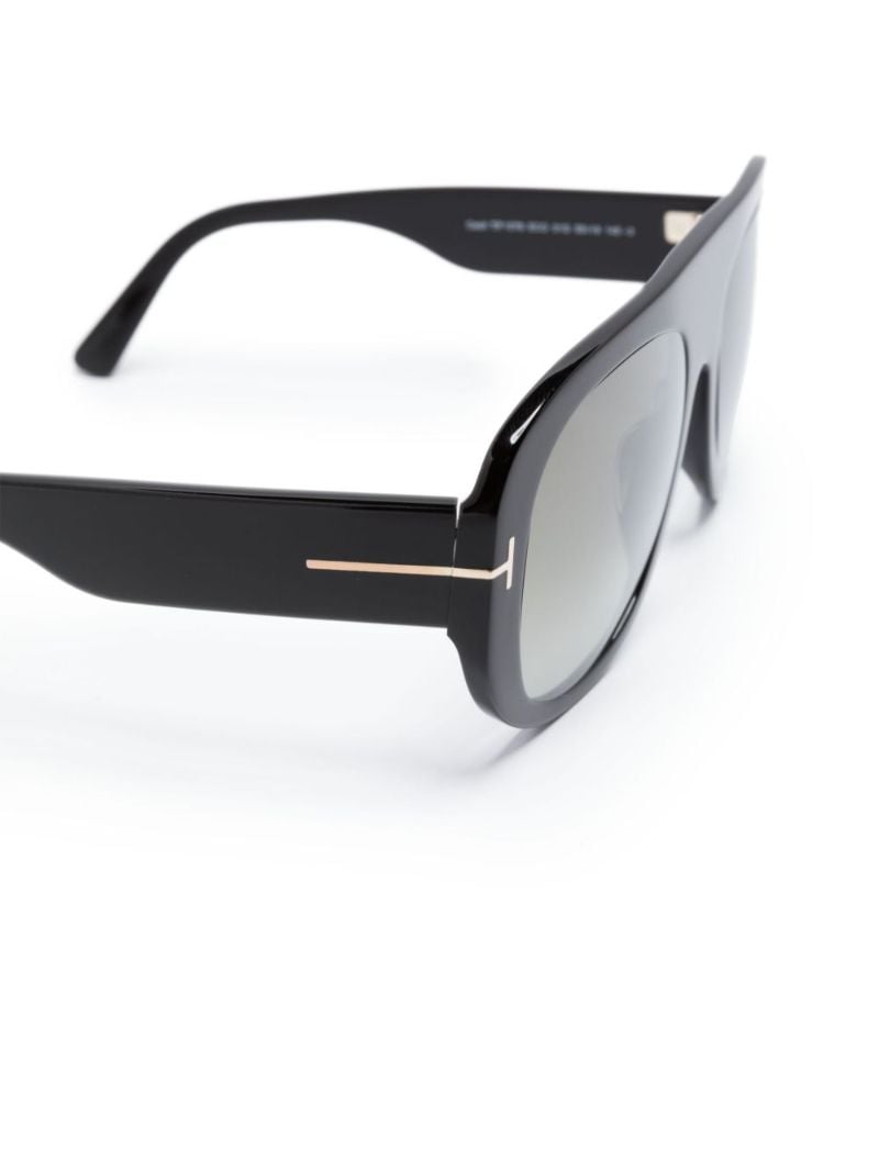 Black Cecil Pilot Frame Sunglasses