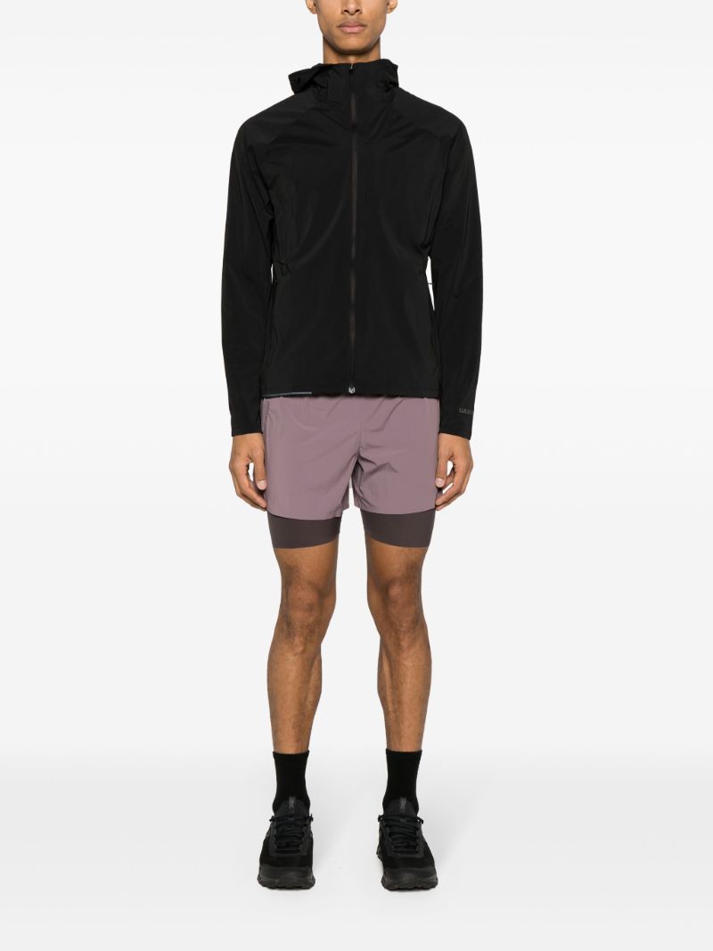 Purple Dual Layered Running Shorts