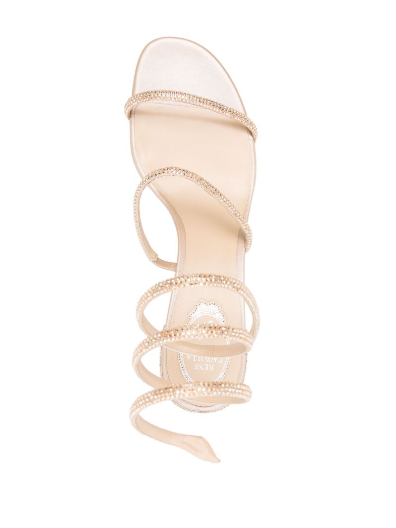 Neutral Cleo 40mm Crystal-embellished Sandals
