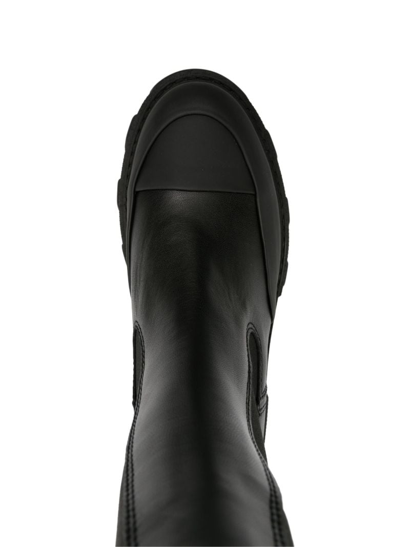 Black Cleated Chelsea Boots